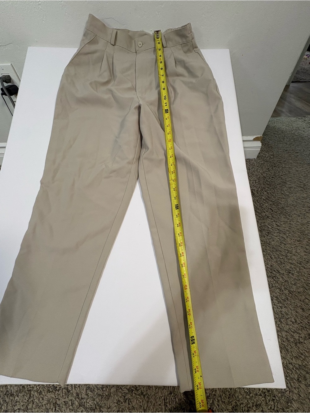 Sz 34p Kathie Lee Collection women's Pleated Dress Pants - Beige